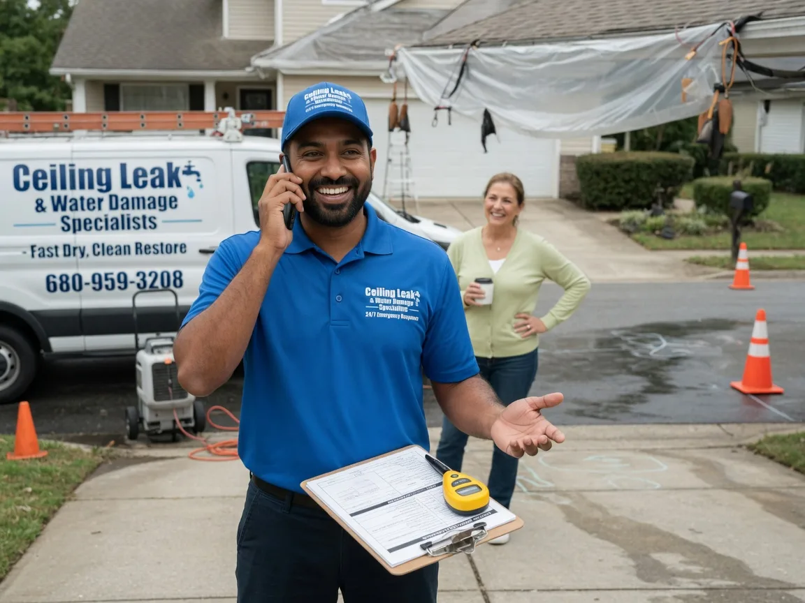 Ceiling Leak Cleanup Kingsland, AR FAQs